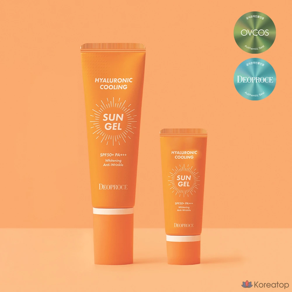 Солнцезащитный крем Deoproce Hyaluronic Cooling Sun Gel Special Edition SPF50+ PA+++, 70 г, 1 шт.