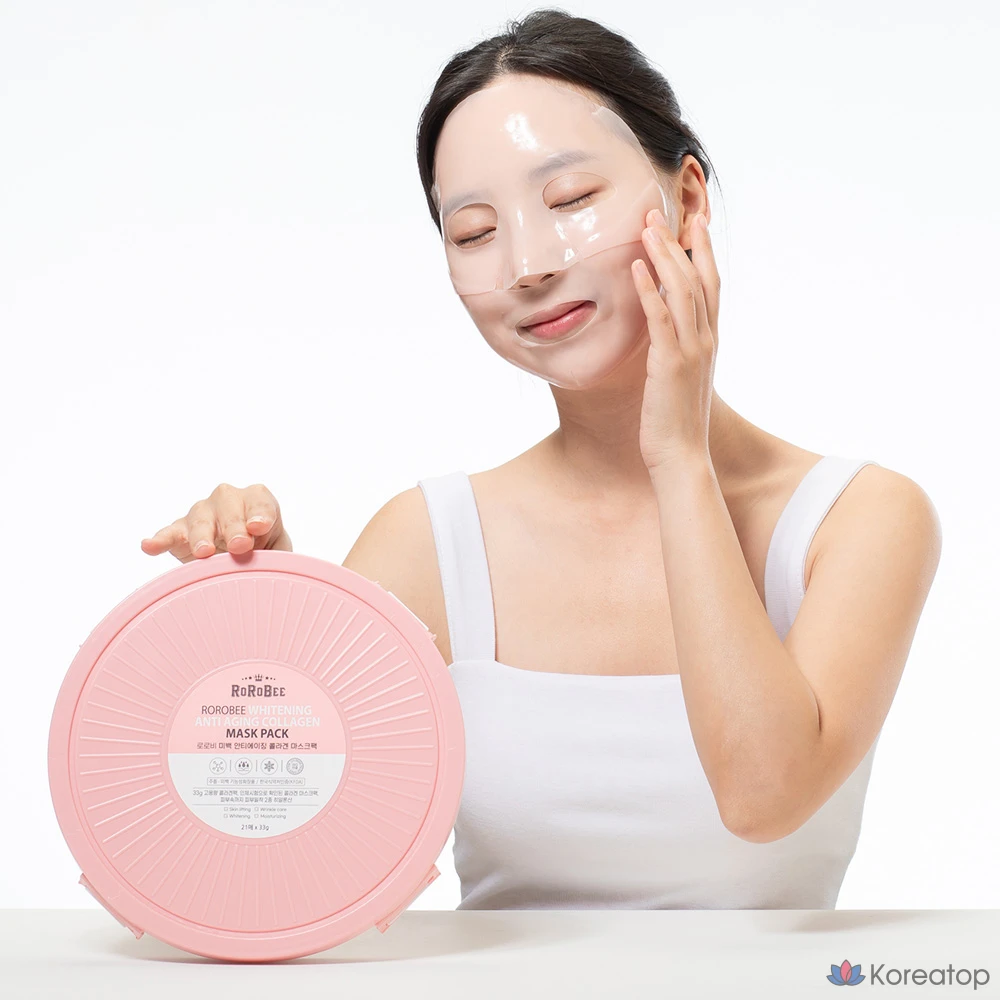 Тканевая маска для лица LOLO SKINNY Collagen Mask, 21 шт., 2 шт., фото 5