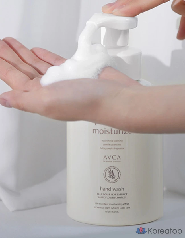 Гель для мытья рук AVCA Perfume Hand Wash Baby Powder, 500 мл, 1 шт.