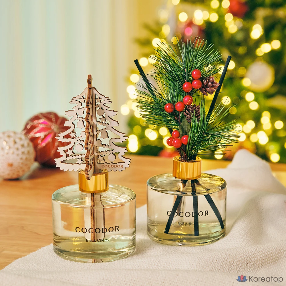 Диффузор для дома Cocodor Christmas Diffuser, оттенок A (Black Cherry + Yangjae Flower Market), 200 мл, 2 шт.