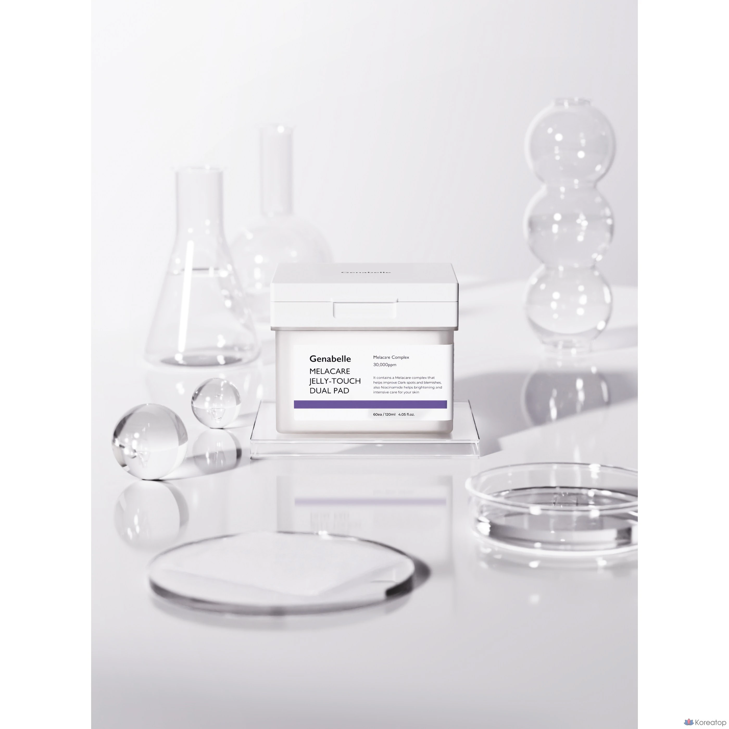 Пэды Genabelle Melacare Jelly Touch Dual, 60 шт.