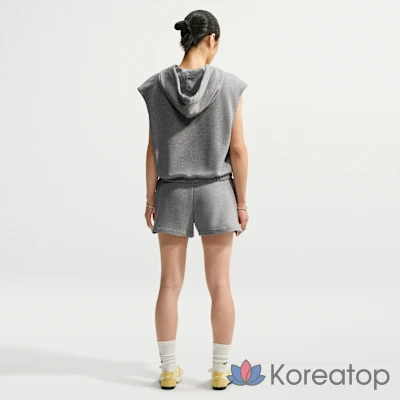 Шорты женские Nike Studio Fleece Lightweight Mid-Rise