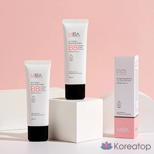 BB-крем MIBA Ion Calcium Mineral, SPF50+ PA+++, 50 мл, 1 шт.