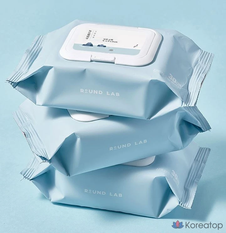 Очищающие салфетки Round Lab 1025 Dokdo Cleansing Tissue, 30 шт.
