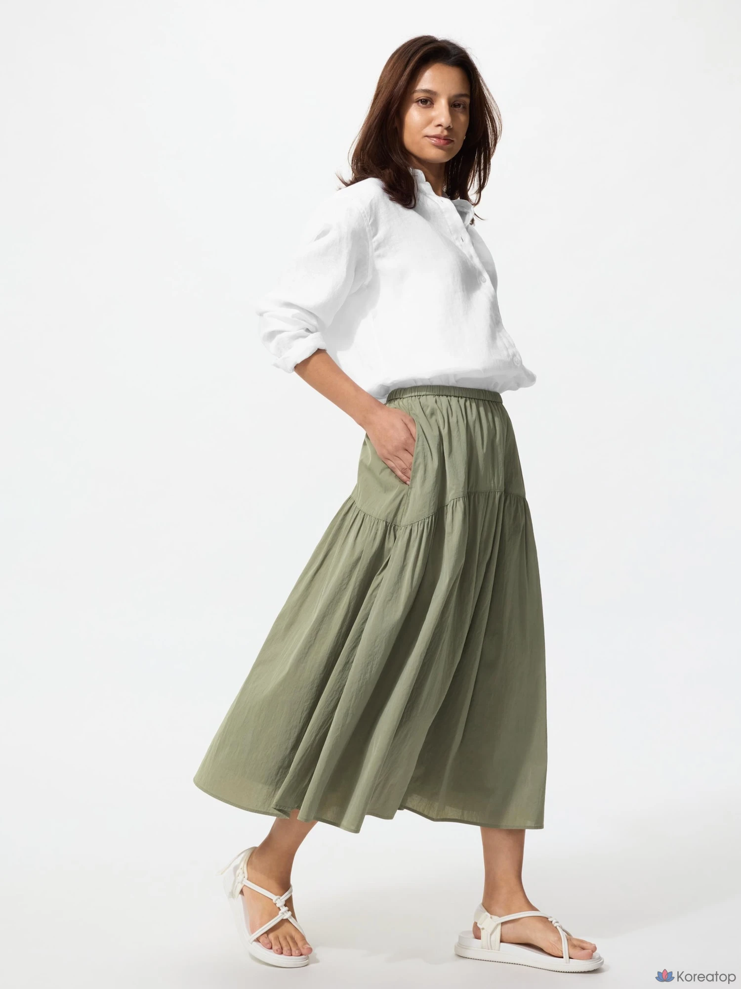 Юбка Uniqlo Nylon Gathered Skirt, фото 2