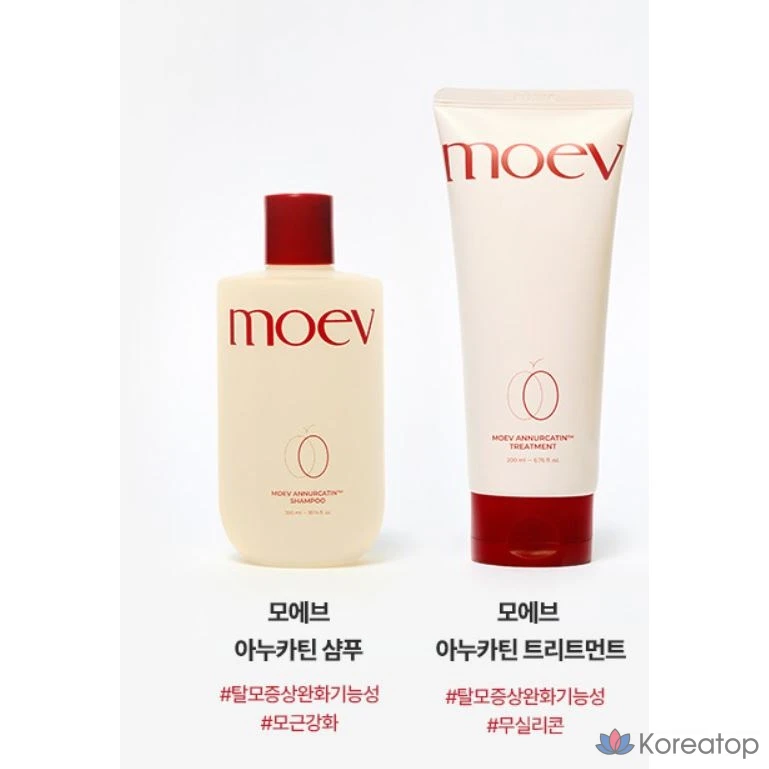 Шампунь и кондиционер Moev Heart Pairing Anucatin Scalp Care Shampoo &amp; Treatment, 300 мл + 200 г, 1 шт.