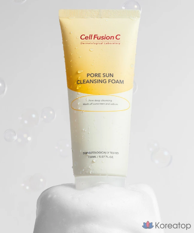 Очищающая пенка CELL FUSION C Pore Sun Cleansing Foam, 150 мл, 1 шт.