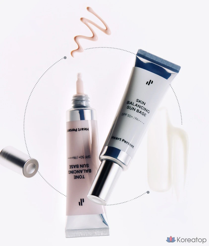 Солнцезащитный крем Heart Percent Tone Balancing Sun Base SPF50+ PA++++, 30 мл, 1 шт.