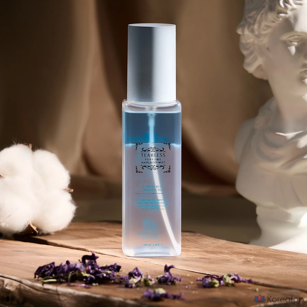 Парфюмированный спрей для волос и тела TEABLESS Perfume Hair &amp; Body Mist Blue Mellow Tea Cotton, 100 мл, 1 шт.