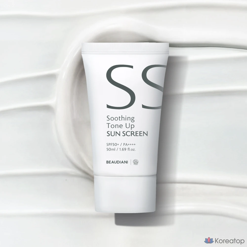Солнцезащитный крем Beaudiani Soothing Tone-up Sunscreen SPF50+ PA++++, 50 мл, 1 шт.