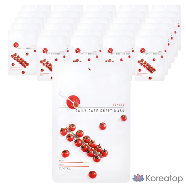 Тканевая маска для лица Eunyul Tomato Daily Care Sheet Mask, 30 шт.
