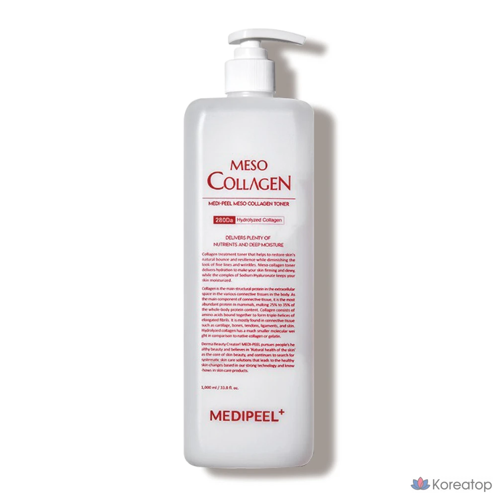 Тонер Medi-Peel Red Lacto Collagen Mezo Collagen Toner + Red Lacto Collagen Clear, 1 л, 1 шт.