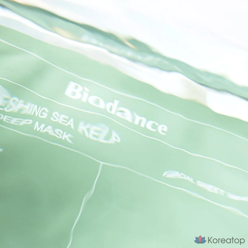 Тканевая маска для лица Biodance Refreshing Sea Kelp Real Deep Mask, 12 шт., фото 5