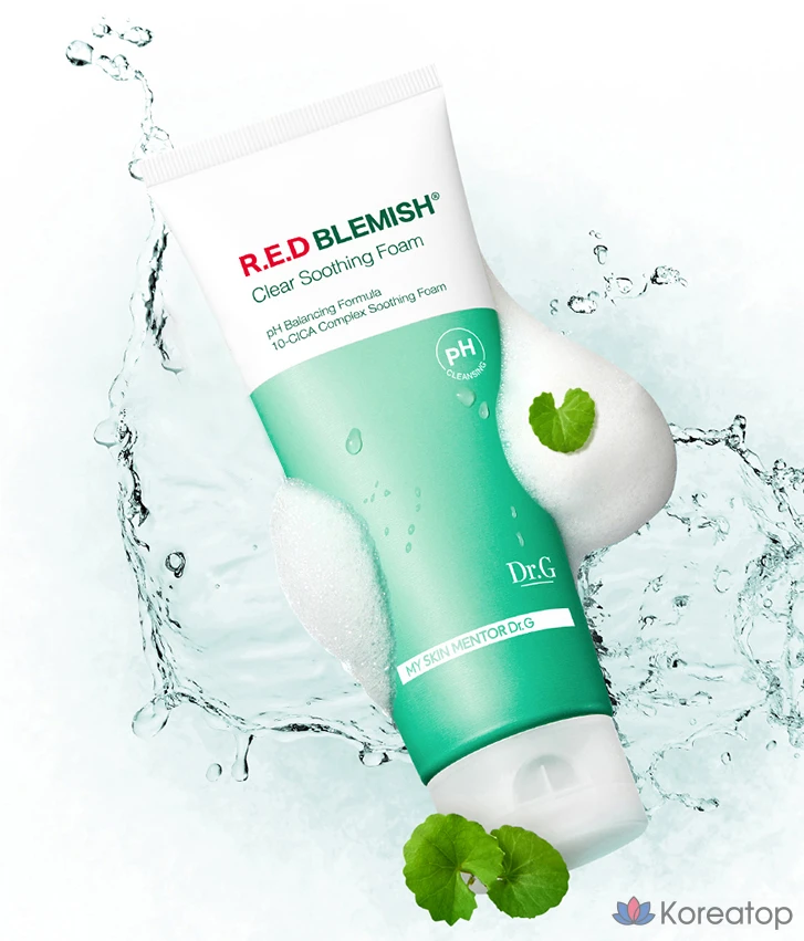 Очищающая пенка Dr. G Low pH Red Blemish Clear Soothing Foam, 200 мл, 1 шт.