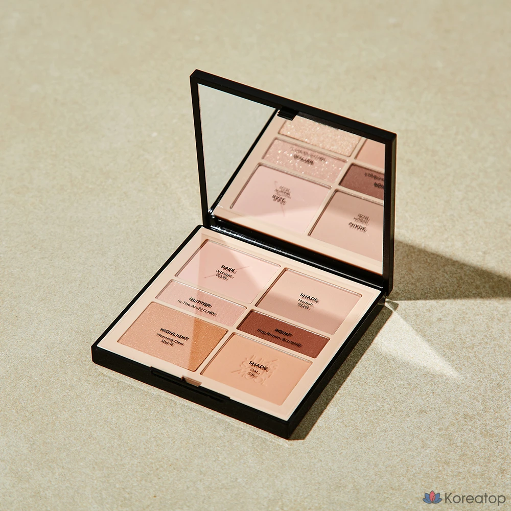 Палитра для век Jungsaemmool Artist Eye Palette, оттенок Soft Nude, 1 шт.