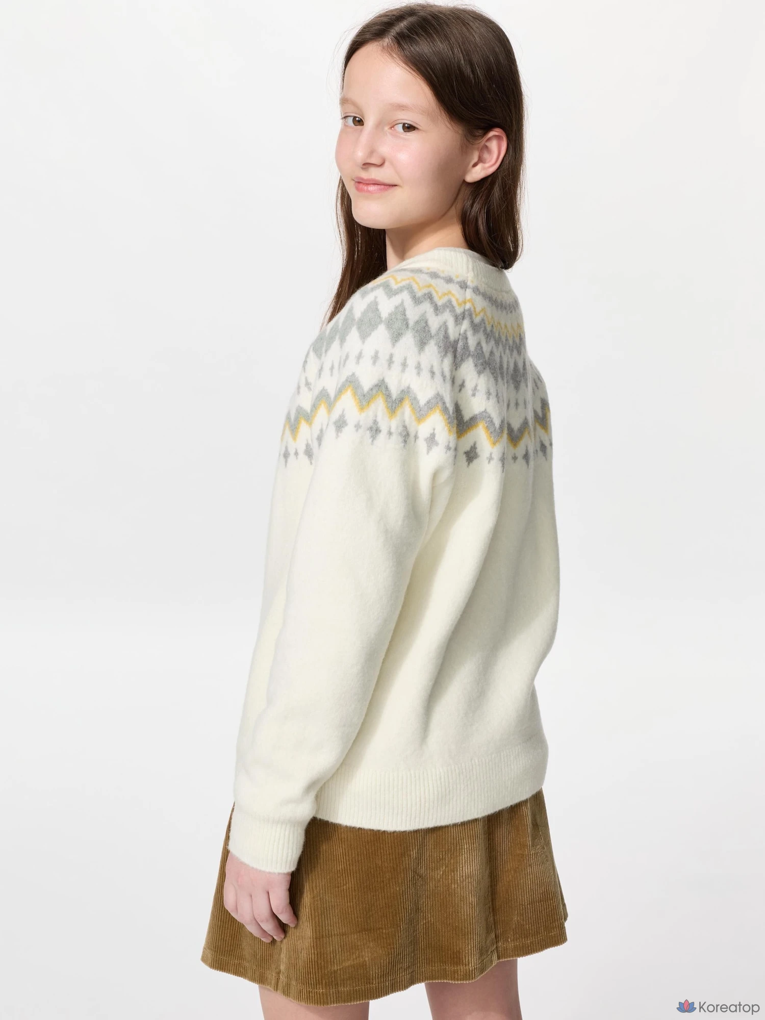 Свитер детский Uniqlo Souffle Yarn Sweater Fair Isle