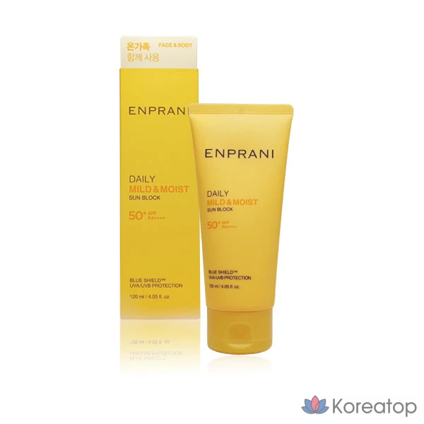 Солнцезащитный крем Enprani Daily Sunblock SPF50+ PA++++, 120 мл, 1 шт.
