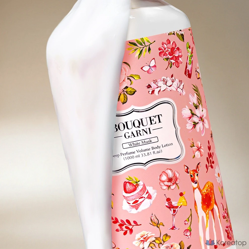 Лосьон для тела Bouquet Garni Deep Perfume Volume Body Lotion White Musk, 1 л, 1 шт.