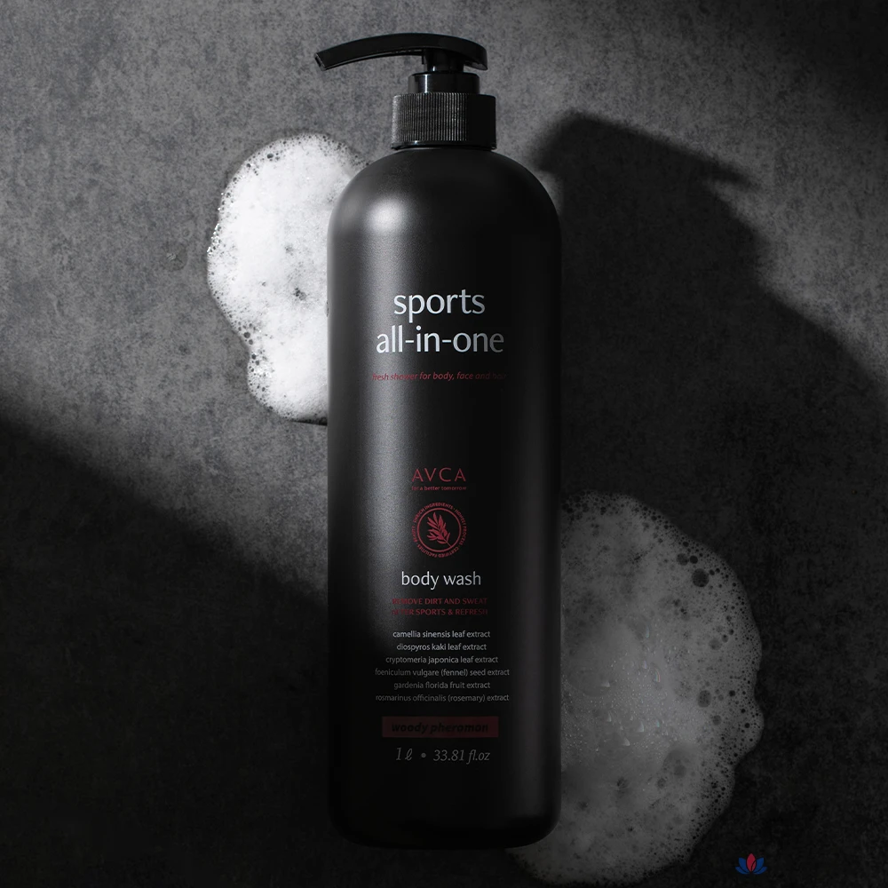 Гель для душа AVCA Sports All-in-one Perfumed Body Wash Woody Pheromone, 1 л, 1 шт.