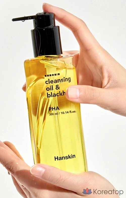 Гидрофильное масло HANSKIN Blackhead Cleansing Oil PHA, 400 мл, 1 шт., фото 4