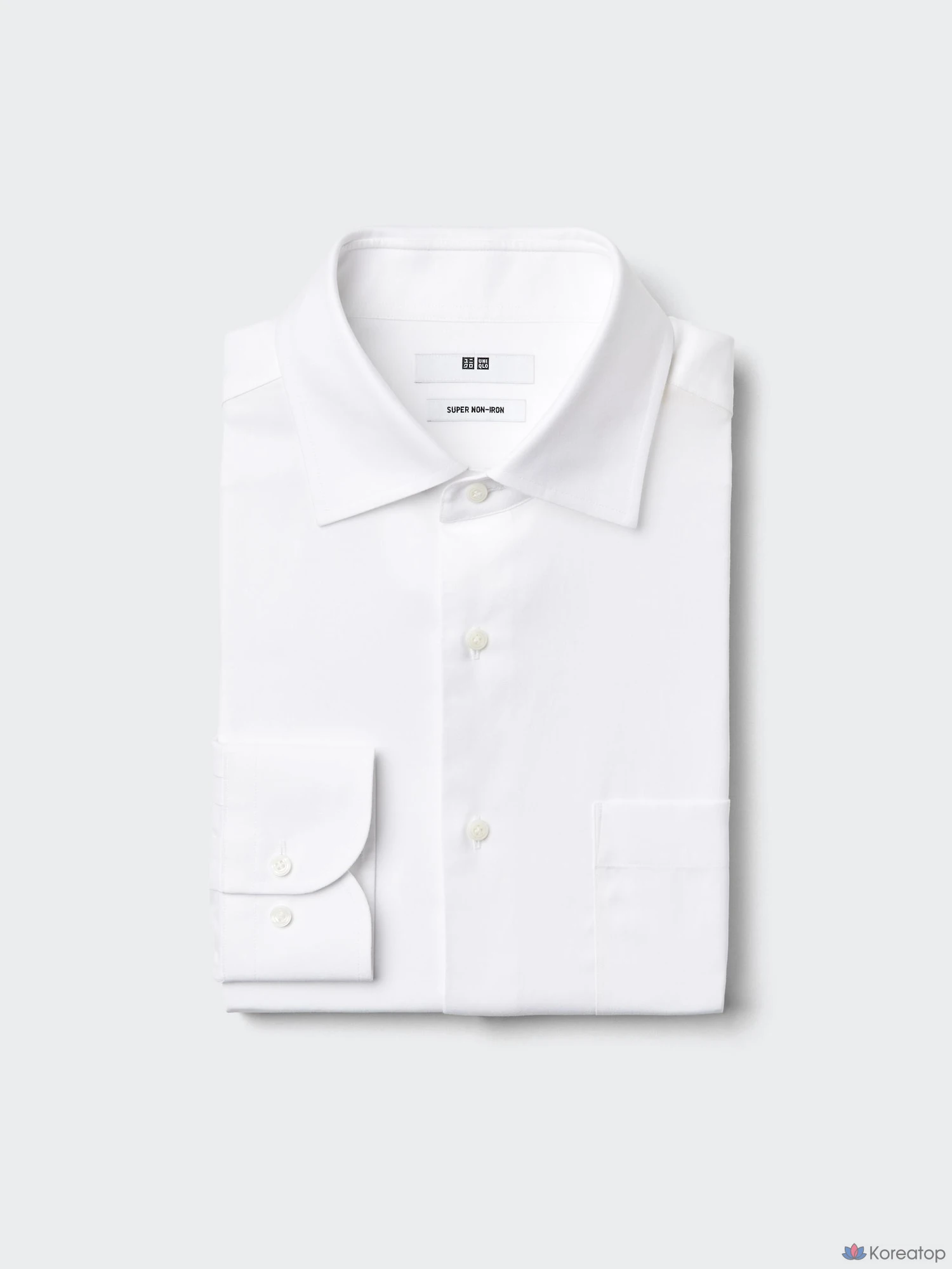 Рубашка Uniqlo Super Non-Iron Shirt Semi Wide Collar