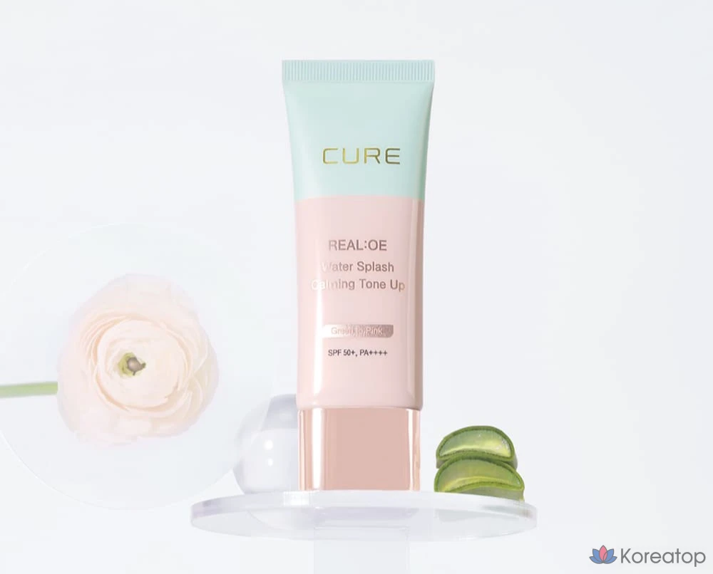 Солнцезащитный крем KIM JEONG MOON Aloe La Sens Roe Cure Realoe Water Splash Calming Tone-Up Sun Cream SPF50+ PA++++, 40 г, 1 шт.