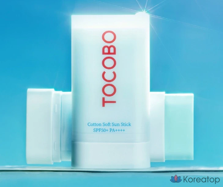 Солнцезащитный стик Tocobo Cotton Soft Sun Stick SPF50+ PA++++, 19 г, 1 шт.