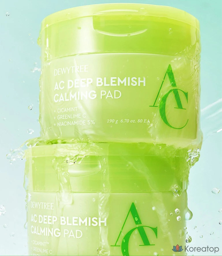 Пэды для лица Dewytree AC Deep Calming Spot Pad, 190 г, 80 шт.