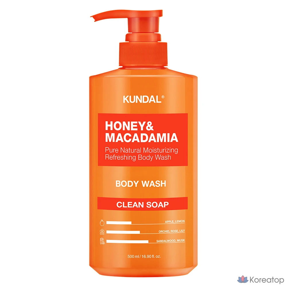 Гель для душа Kundal Honey &amp; Macadamia Pure Bodywash Cleansop, 500 мл, 1 шт.