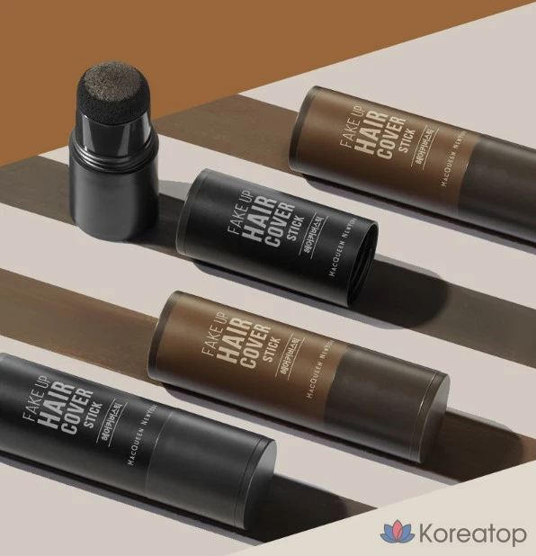 Стик для маскировки волос Mqny Fake Up Hair Cover Stick, оттенок Dark Brown, 2.5 г, 1 шт.