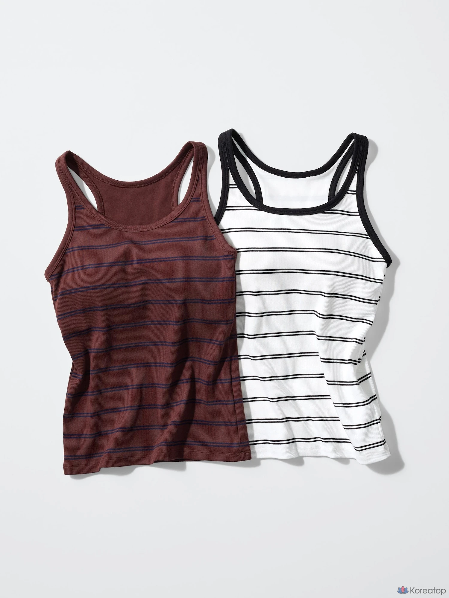 Бра-топ Uniqlo Racerback Bra Top, в полоску