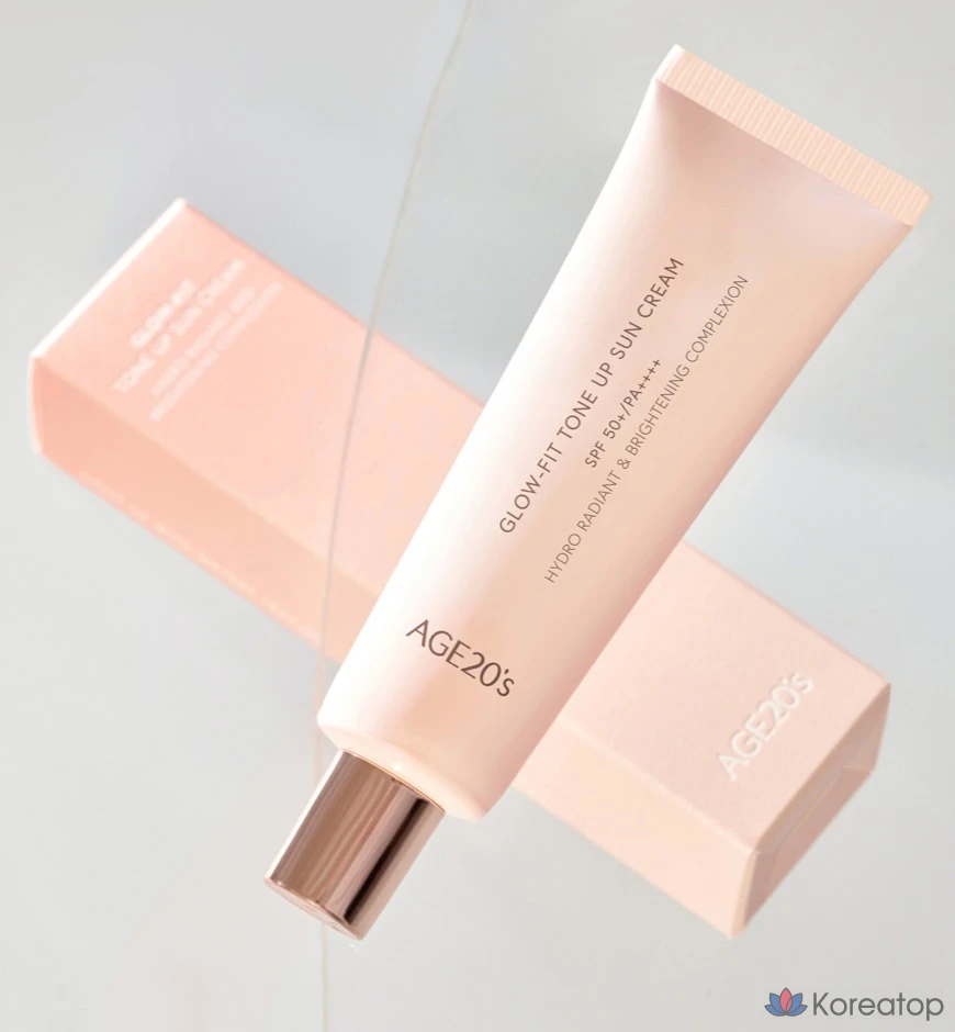 Солнцезащитный крем AGE 20S Glow Fit Tone Up Sun Cream SPF50+ PA++++, 50 мл, 1 шт.