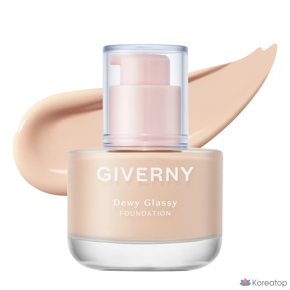 Фундация Giverny Dewy Glassy Foundation, оттенок 13NW Pale Ivory, 30 мл, 1 шт.