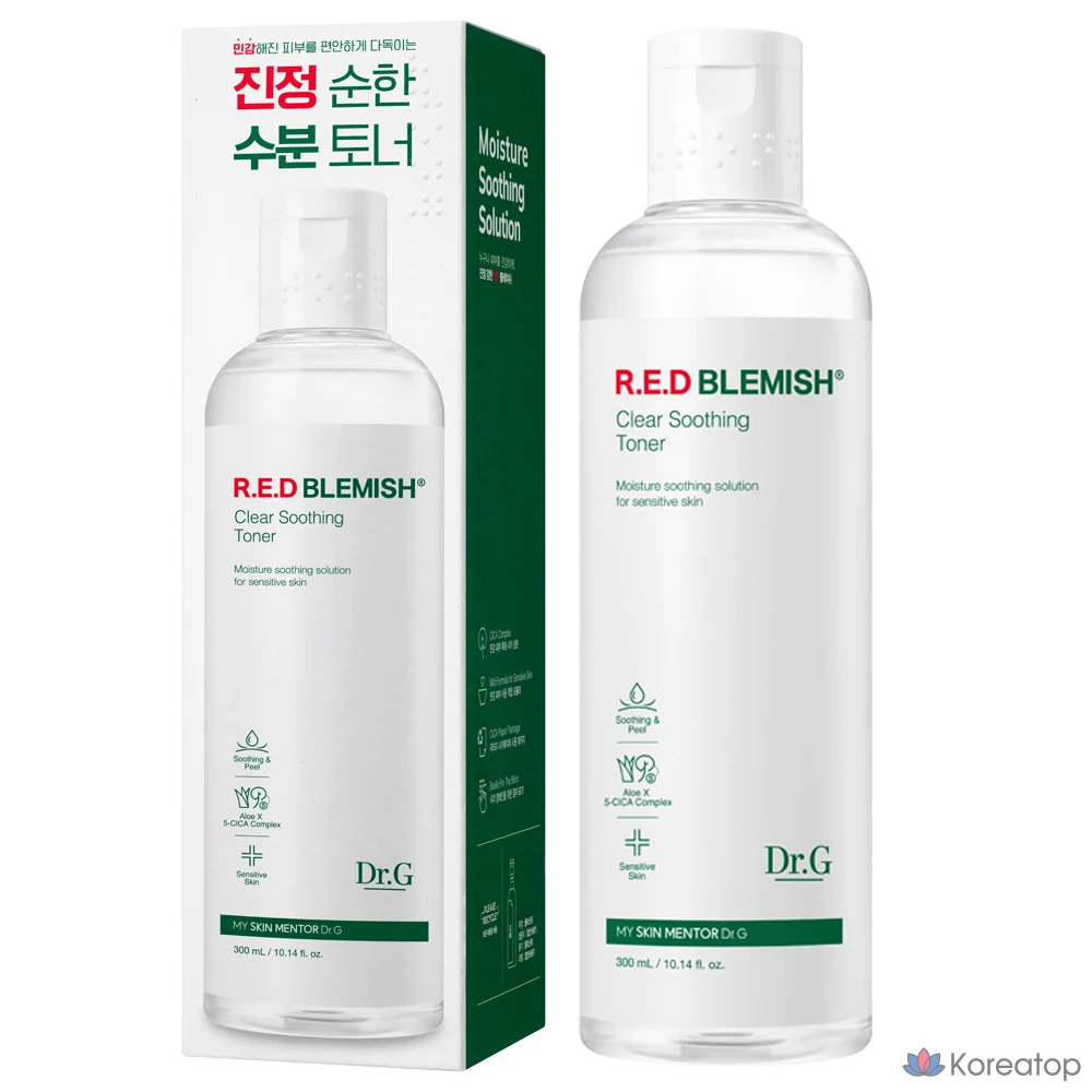 Тонер Dr. Ceuracle Red Blemish Clear Soothing Toner, 300 мл, 1 шт.