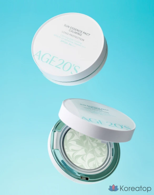 Кушон AGE 20S Sun Essence Pact Calming Long Protection SPF50+ PA++++, 12.5 г, 1 шт.