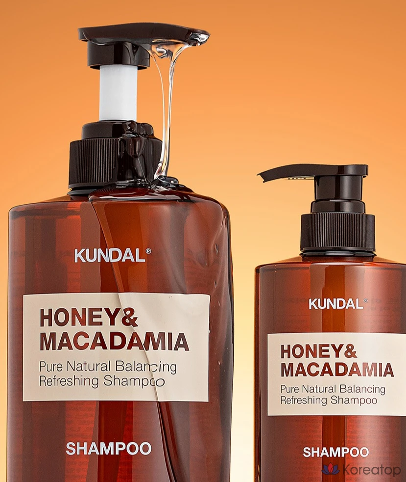 Шампунь Kundal Honey & Macadamia Nature Shampoo, аромат White Musk, 1.058 л, 1 шт., фото 8