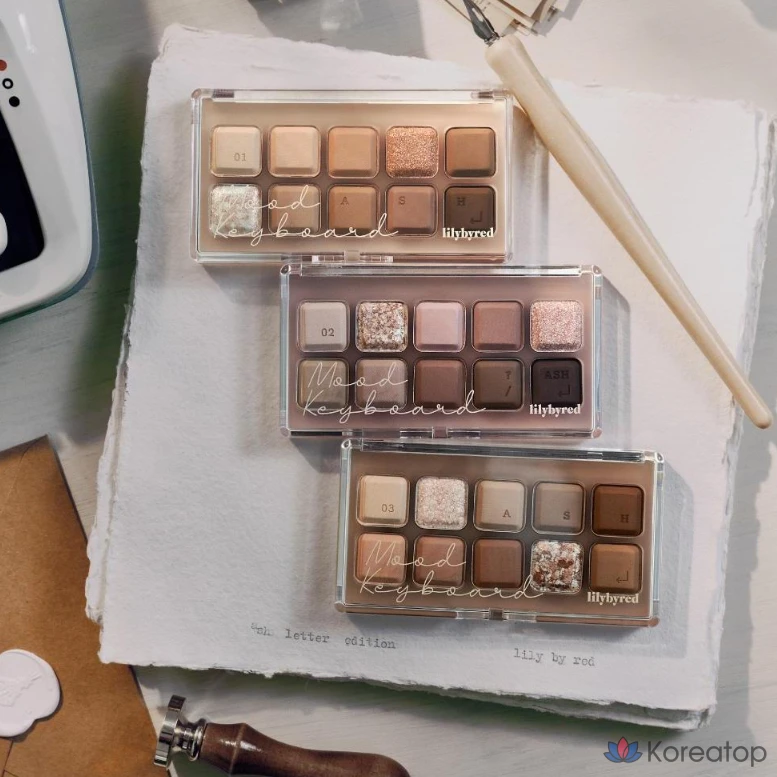 Палетка теней для век Lilybyred Mood Keyboard Eye Palette, оттенок 02, 1 шт., фото 3