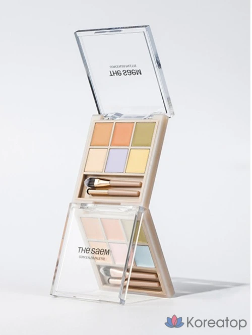 Консилер The Saem Cover Perfection Concealer Palette, оттенок 01 Cover & Correct, 6 г, 1 шт., фото 9