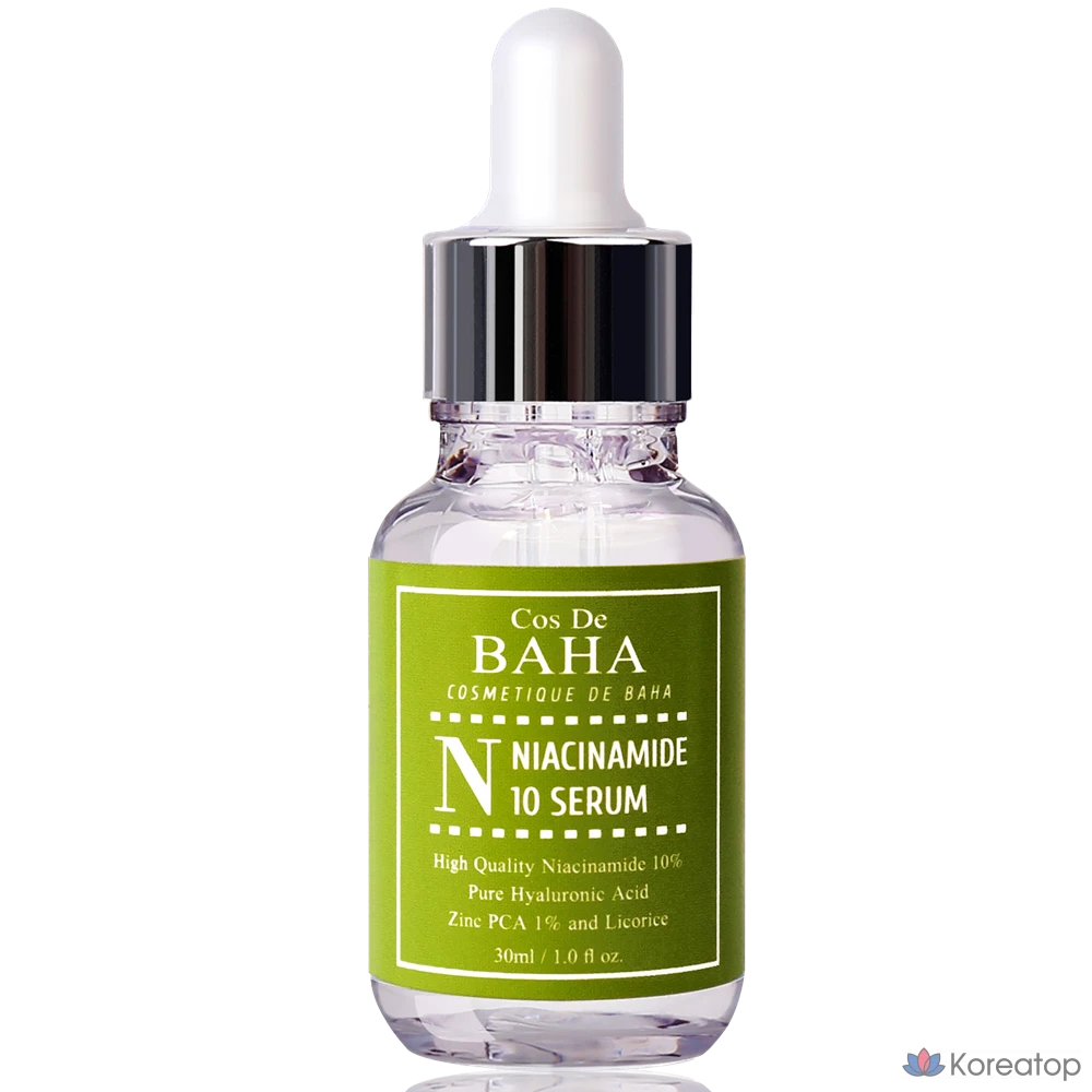 Сыворотка Cos De Baha Niacinamide 10% Zinc 1% Serum, 30 мл, 1 шт.