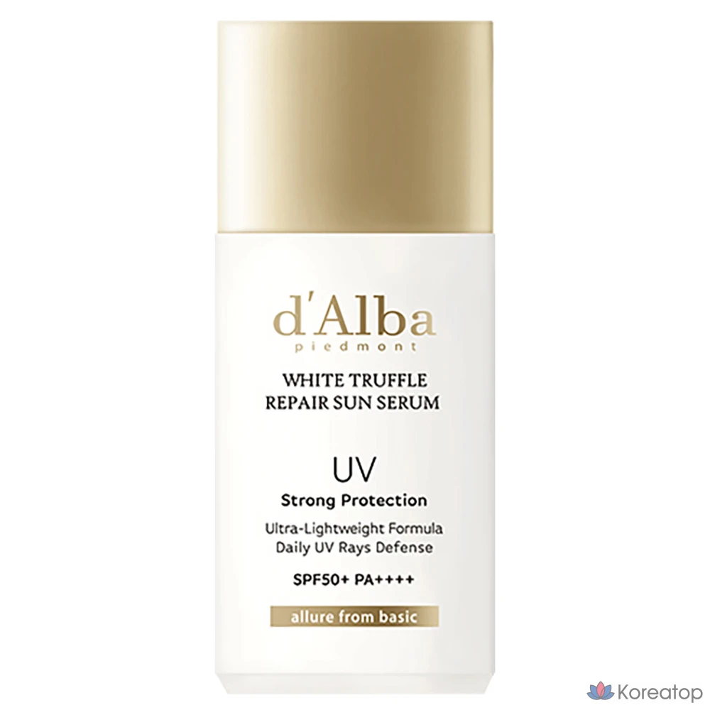 Солнцезащитный крем d'Alba White Truffle Repair Sun Serum SPF50+ PA++++, 35 мл, 1 шт.