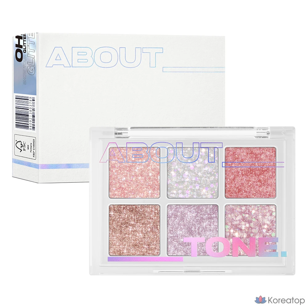 Тени для век ABOUT TONE Oh My Glitter Pop Eyeshadow, оттенок 02 My Fairy, 1 шт.