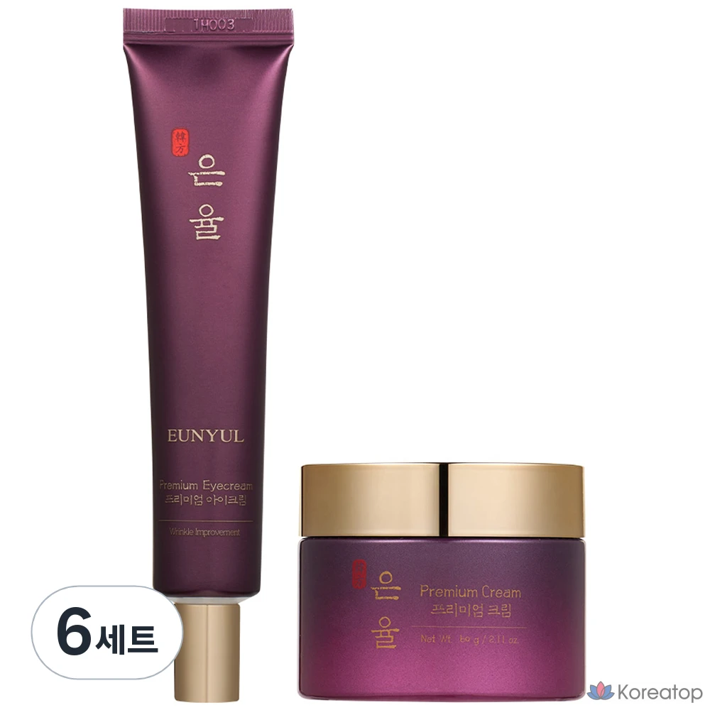 Набор для ухода Eunyul Premium Hanbang Cream + Eye Cream, 6 шт.