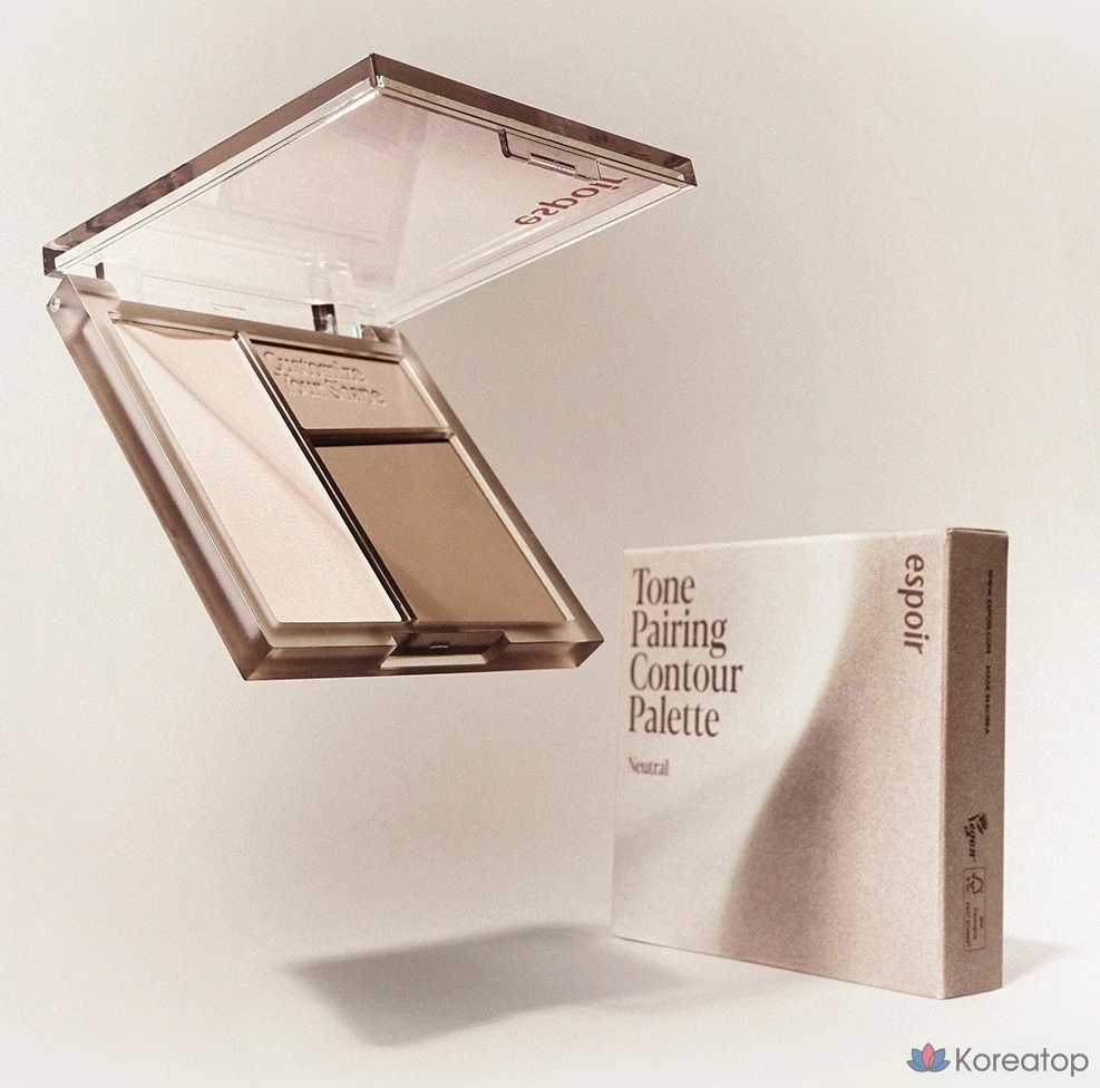 Палитра для контуринга Espoir Tone Pairing Contour Palette, оттенок 1 Neutral, 10 г, 1 шт., фото 2
