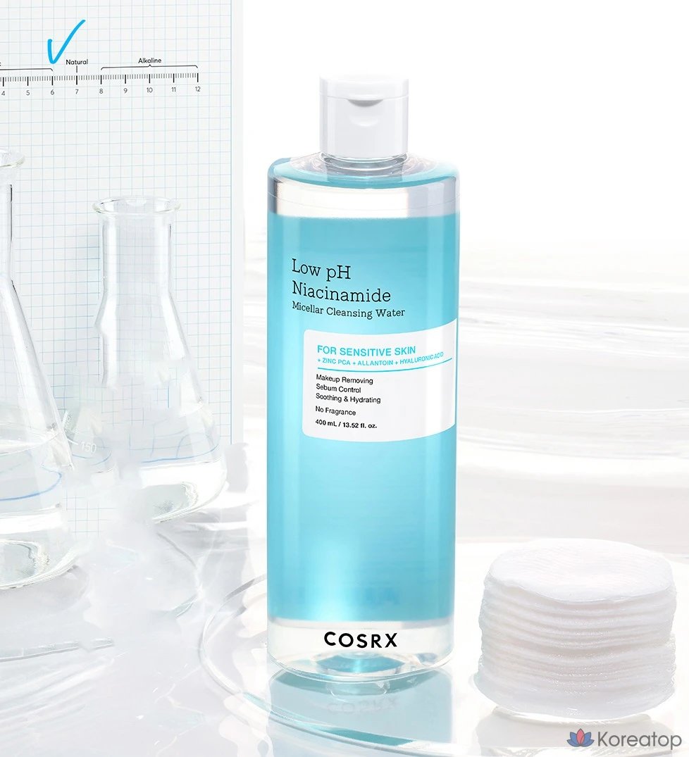 Мицеллярная вода COSRX Low pH Niacinamide Micellar Cleansing Water, 400 мл, 1 шт.