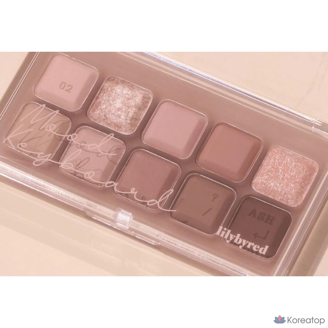 Палетка теней для век Lilybyred Mood Keyboard Eye Palette, оттенок 02, 1 шт., фото 4