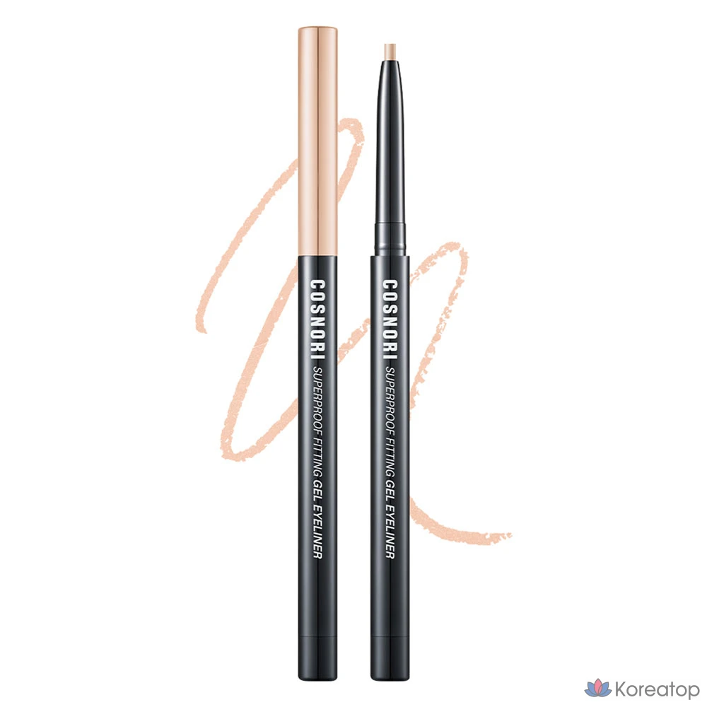 Подводка для глаз Cosnori Superproof Fitting Gel Eyeliner Pencil, оттенок 11 Nudy Cream, 0.13 г, 1 шт.