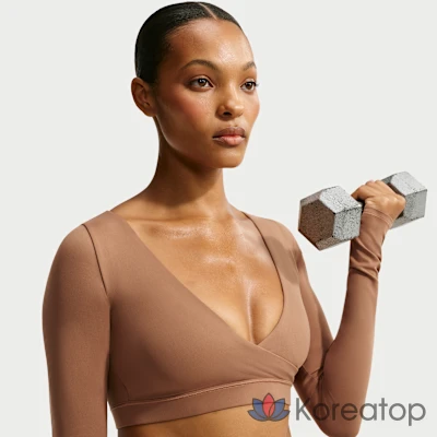 Топ женский Nike Skims Matte Long-Sleeve Wrap Top, фото 3