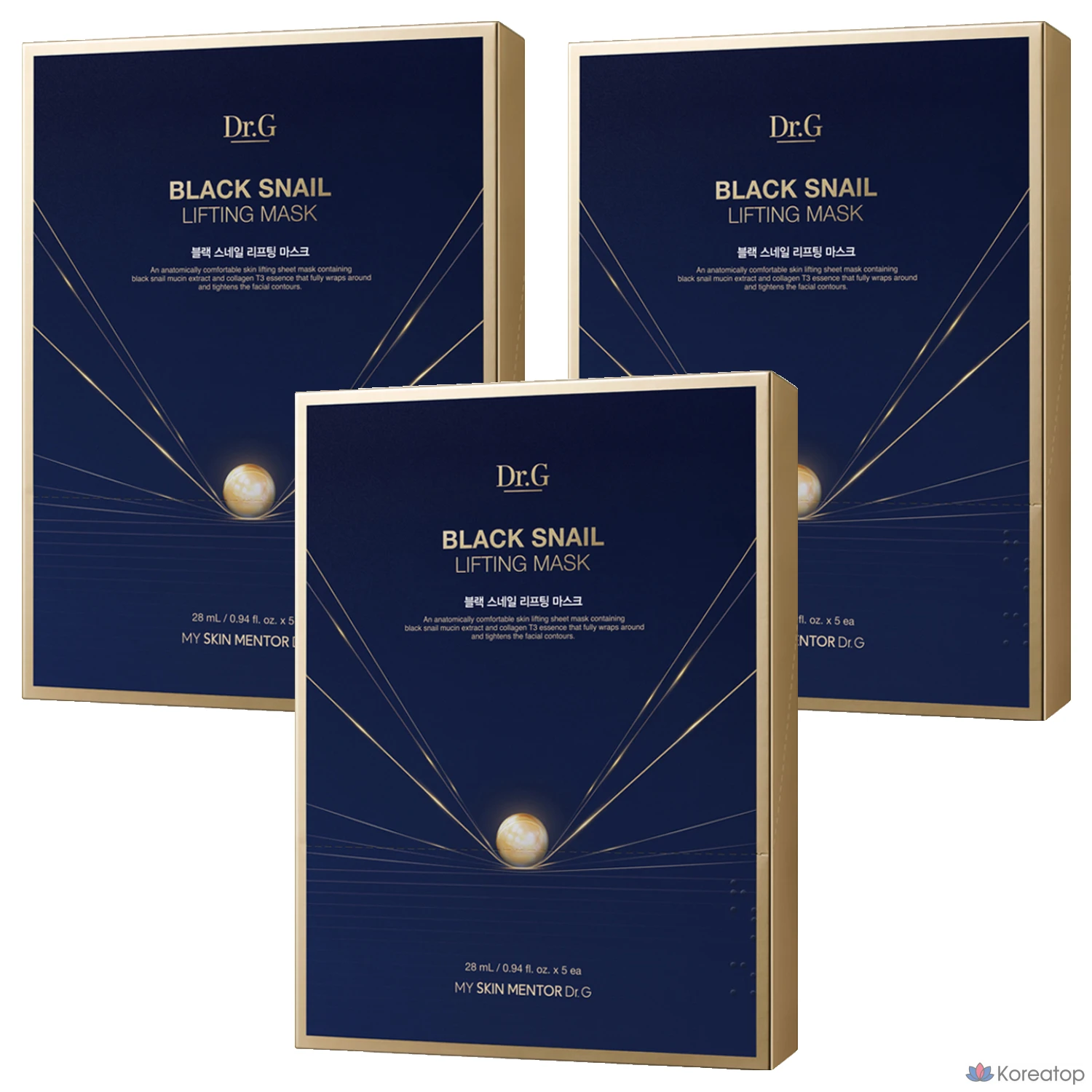Тканевая маска для лица Dr. G Black Snail Lifting Mask, 15 шт.