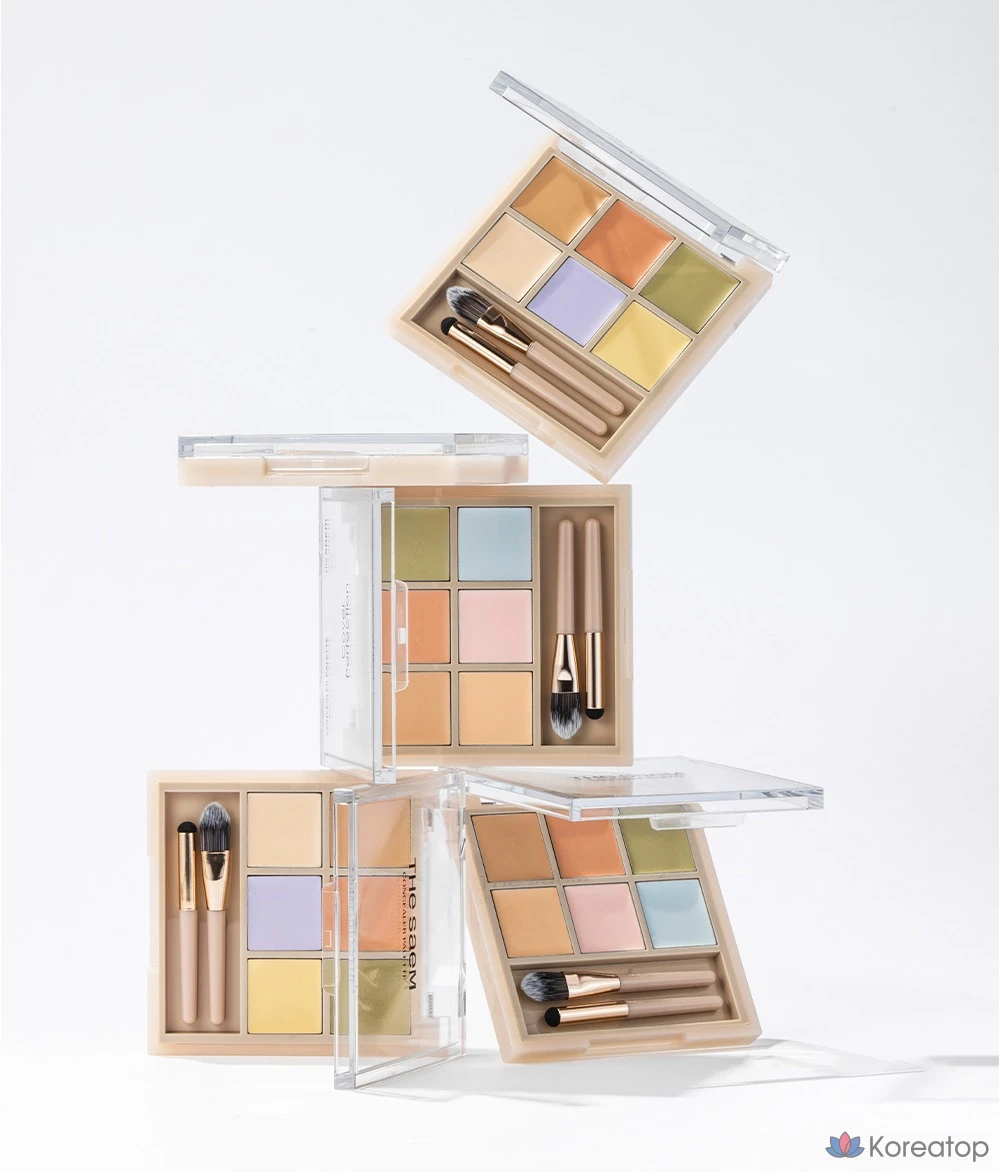 Консилер The Saem Cover Perfection Concealer Palette, оттенок 01 Cover & Correct, 6 г, 1 шт., фото 10