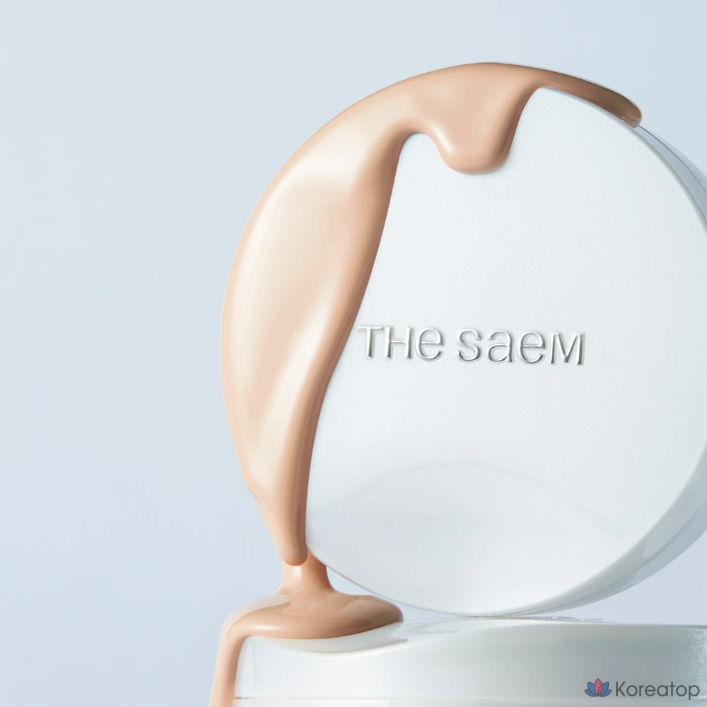 Кушон The Saem Skin Perfection Glutathione Toning Cushion, оттенок 21N Light Beige, 12 г + 12 г, 1 шт., фото 2